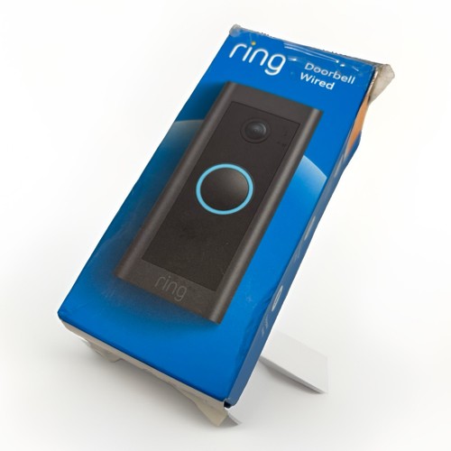 Ring doorbell wired black - black, wifi