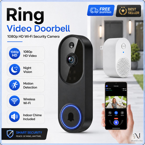 Ring video doorbell 1080p - ring,