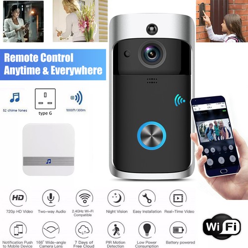 Wireless wifi video doorbell - wireless,