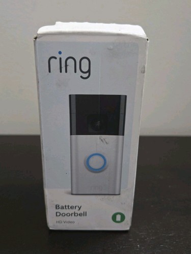 Ring battery doorbell silver - battery,