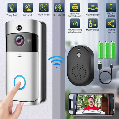 Smart wifi video doorbell - video,