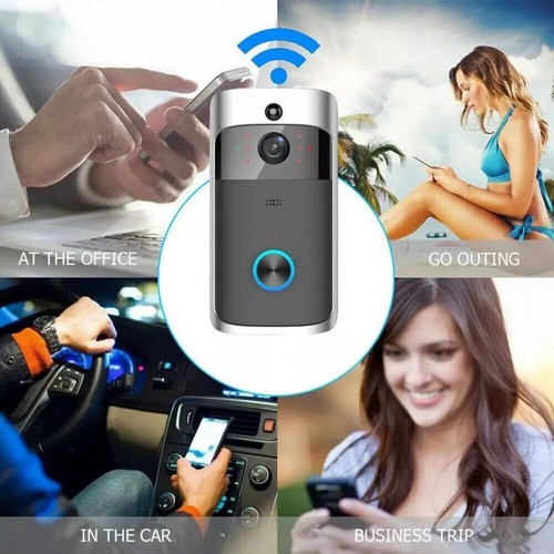 Wireless wifi video doorbell - video,