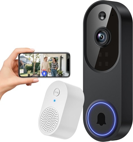 1080p wireless video doorbell - wireless,
