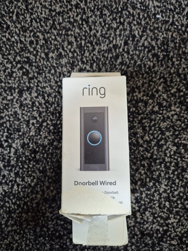 Ring video doorbell - black, |