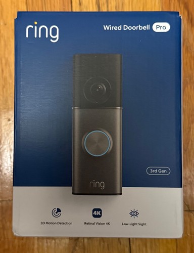 Ring wired doorbell pro 3rd - doorbell,